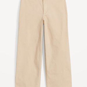 Old Navy High-Waisted Wide-Leg Cropped Chino Pants